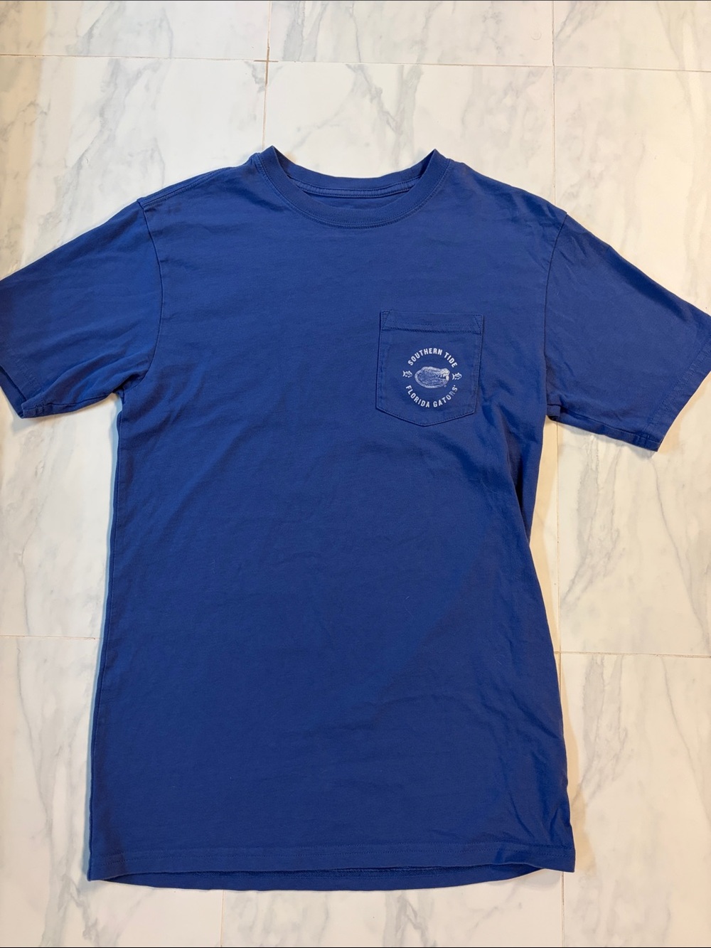 Southern Tide Royal Blue Short Sleeve Pocket Tee